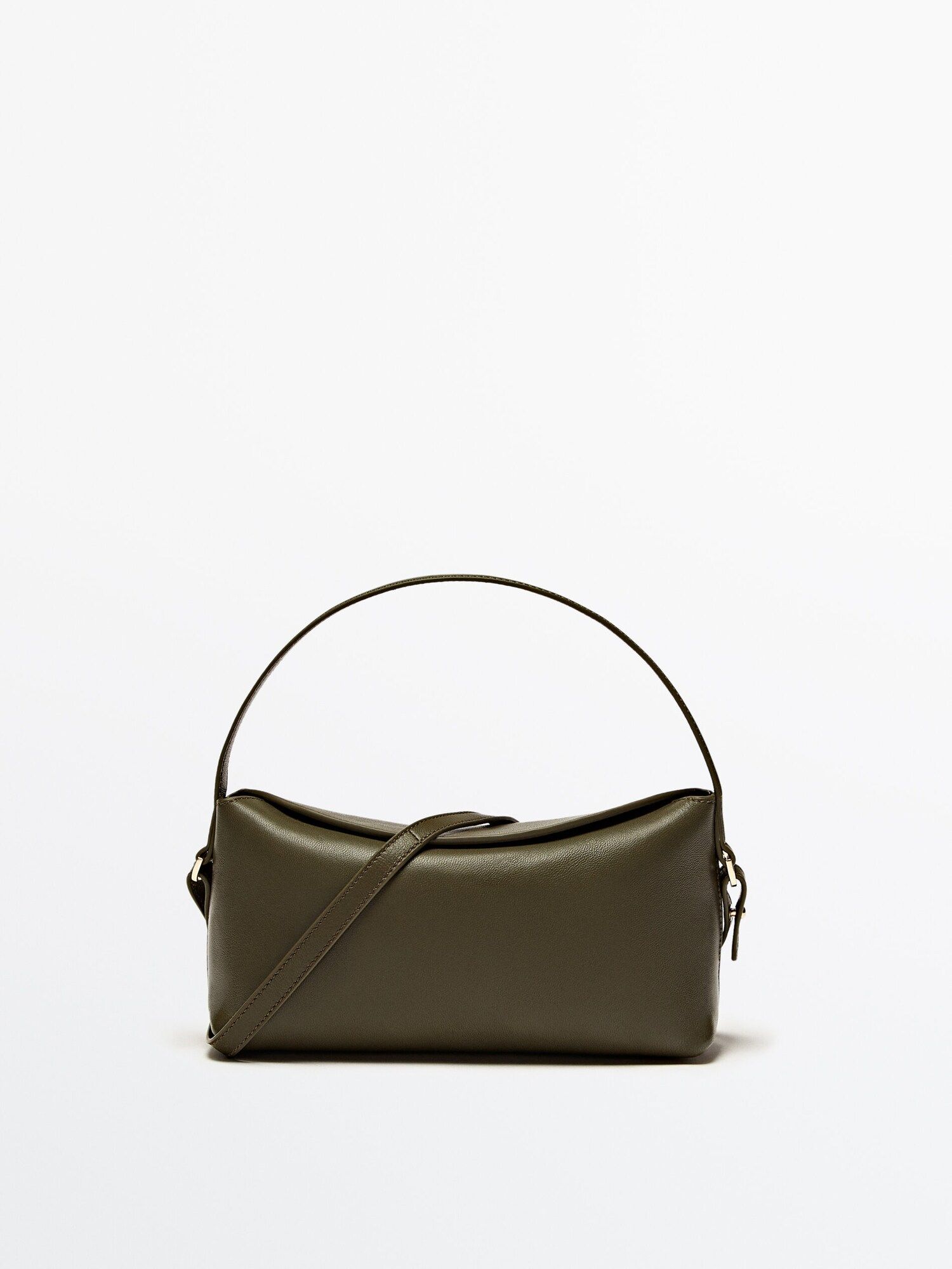 Rectangular nappa leather crossbody bag | Massimo Dutti (US)