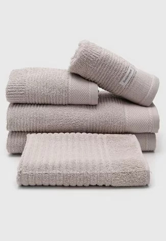 Jogo de Toalha Buddemeyer 5pçs Oxford Bege | Dafiti (BR)