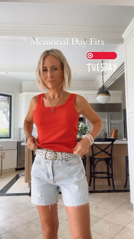 Let’s do Target Tuesday and blend it with Memorial Day outfit inspo.  It’s all linked in my LTK profile. Or you can DM me for links too!
Comment USA and I’ll send you the link to shop anything you see here!


#LTKSeasonal #LTKunder50 #LTKstyletip