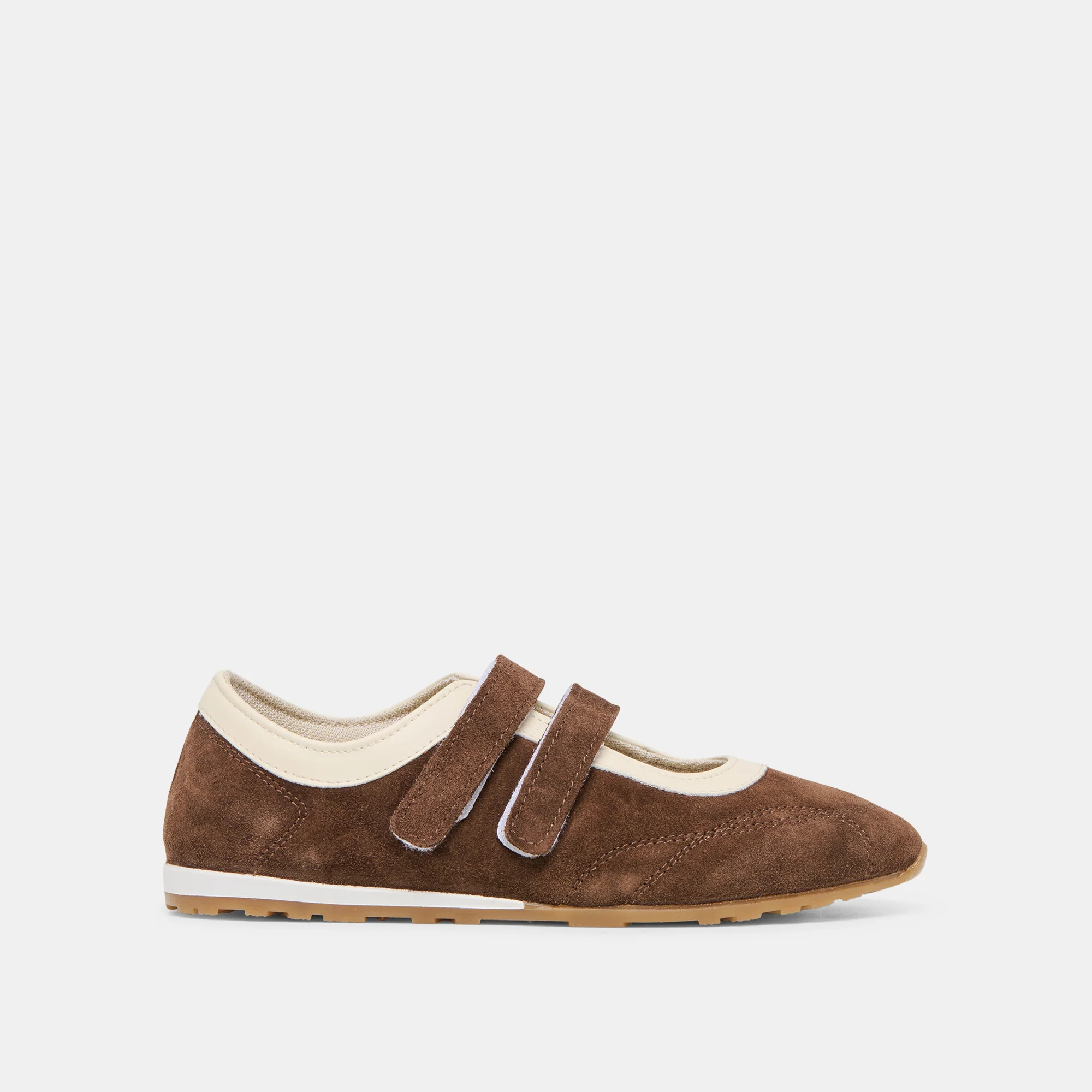 Swan Sneakers Dk Brown Suede | DolceVita.com