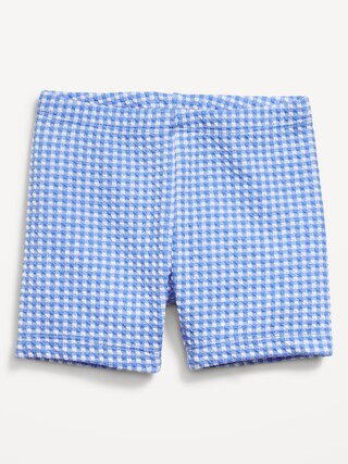 Printed Jacquard-Knit Biker Shorts for Toddler Girls | Old Navy (CA)