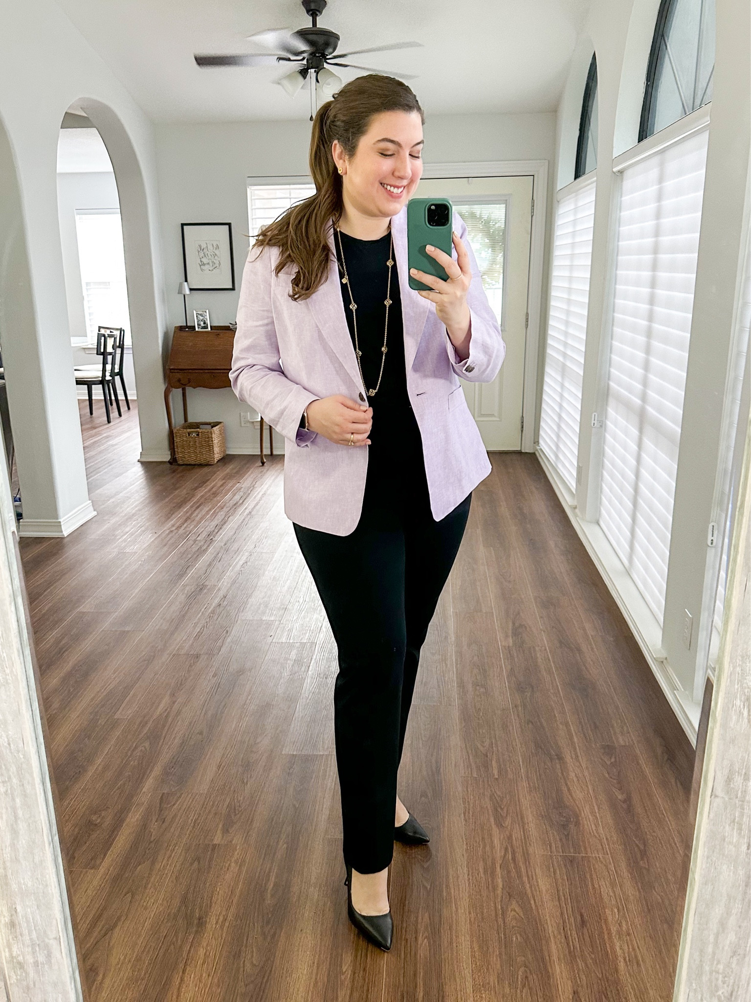 Workwear #ootd 2/22/24 

Use code KMILLERXSPANX for 10% off and free shipping on these pants! 

Womens business professional workwear and business casual workwear and office outfits midsize outfit midsize style 

#LTKstyletip #LTKworkwear #LTKmidsize