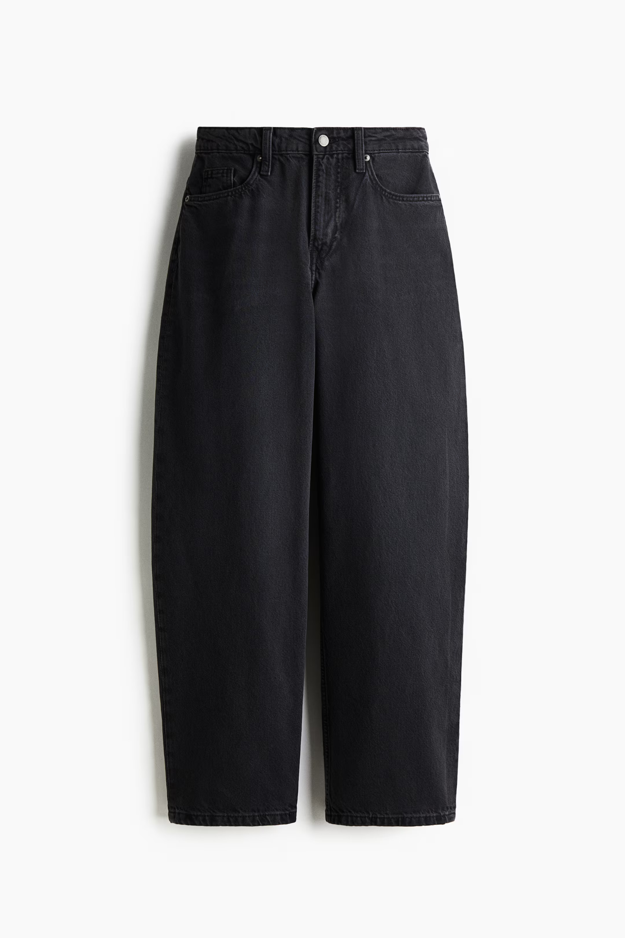 Baggy High Jeans - Black/washed - Ladies | H&M CA | H&M (US + CA)