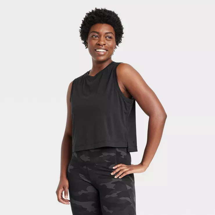 Women's Cropped Active Tank Top - All in Motion™ | Target