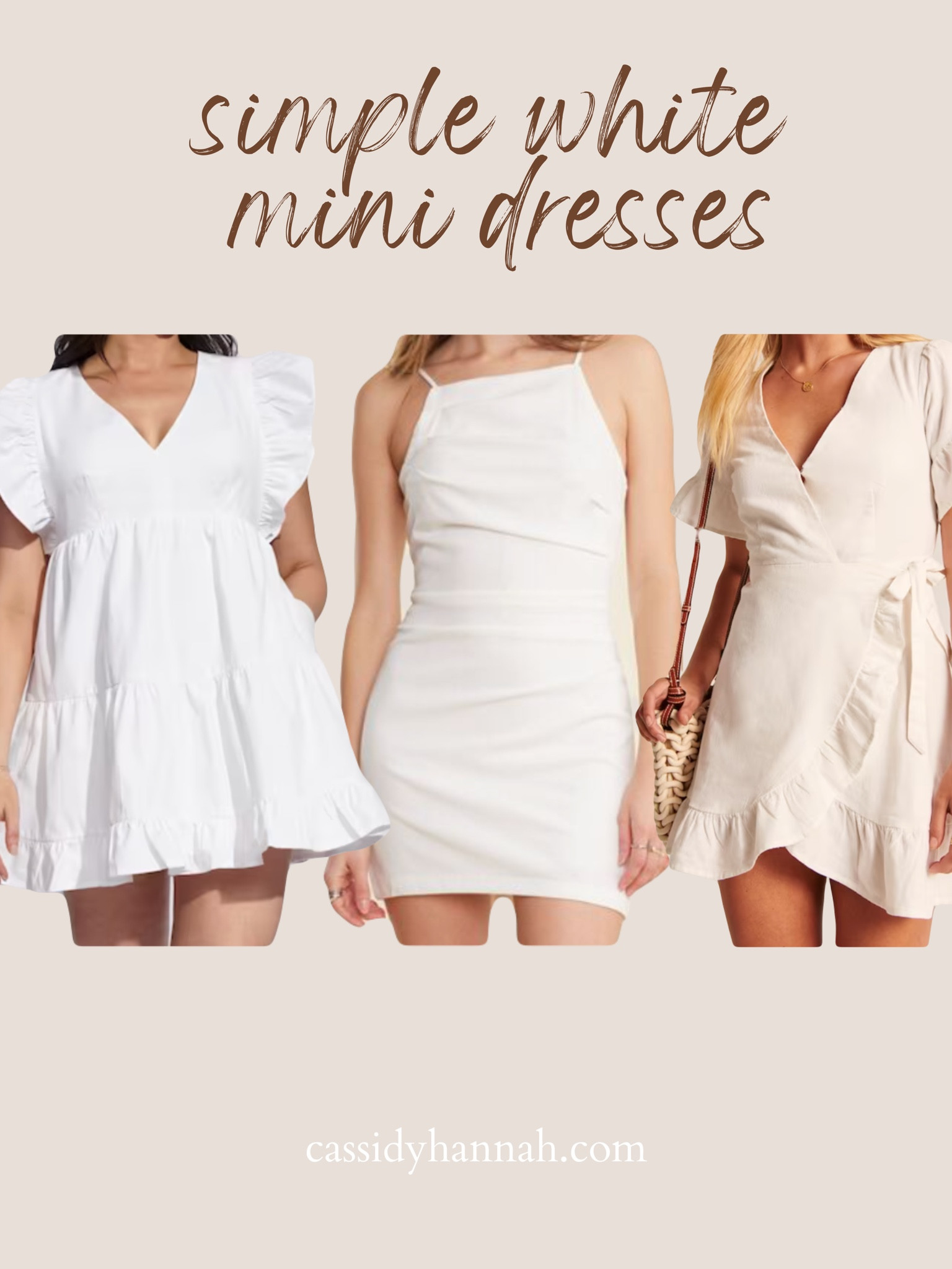 Simple mini dresses for graduation 


#LTKstyletip #LTKSeasonal