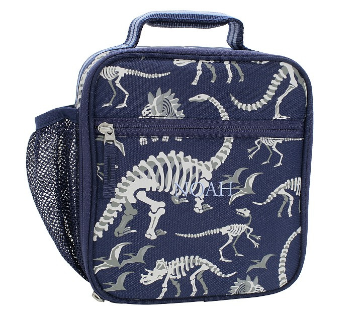 Mackenzie Navy Dino Bones Glow-in-the-Dark Lunch Boxes | Pottery Barn Kids