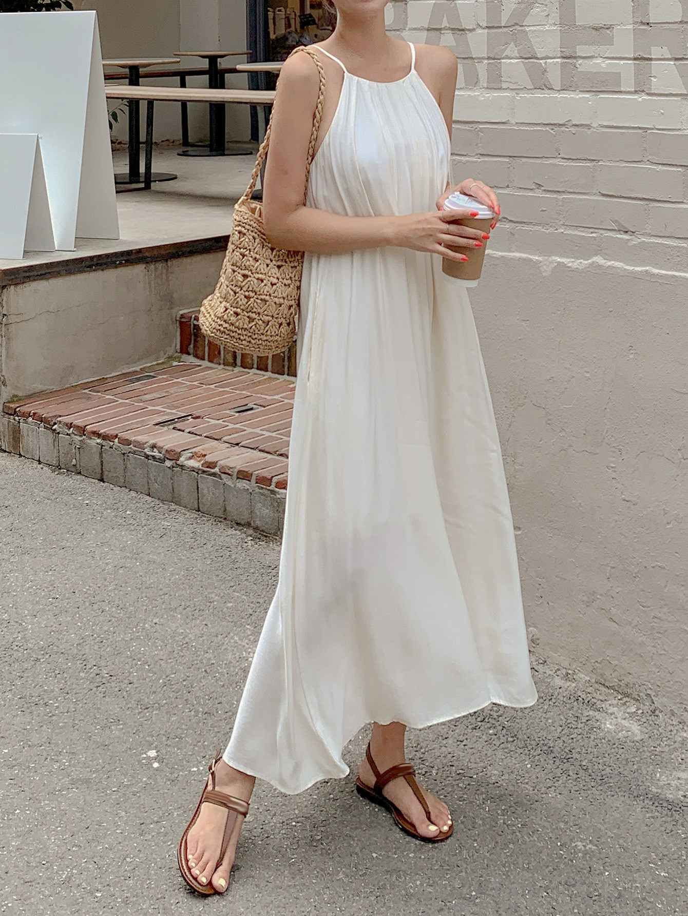 DAZY Solid Cami Dress | SHEIN