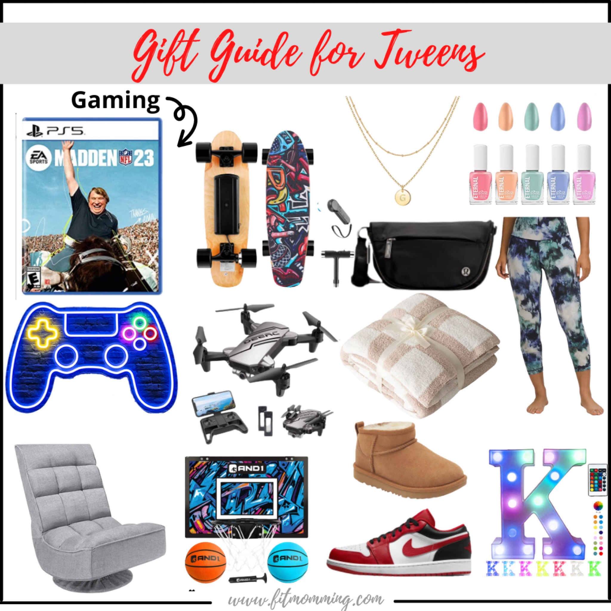 Gift Guide for Tweens

Christmas gifts | gift guide | gaming | Nike sneakers | skateboard | jewelry

#LTKHoliday #LTKstyletip #LTKSeasonal