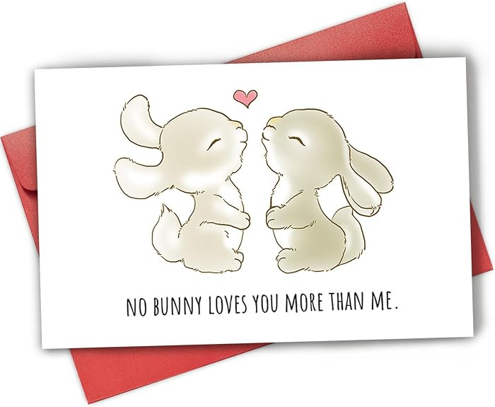 Funny Animal Pun Easter Card for Wife Husband Girlfriend Boyfriend, Cute birthday Card for Daught... | Amazon (US)