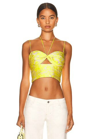 Alexis Kora Top in Lemon Begonia | FWRD | FWRD 