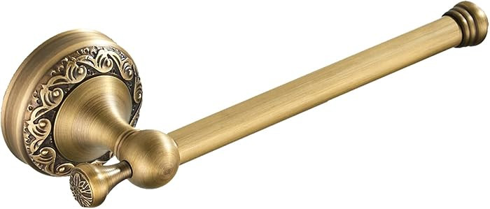 Flybath Toilet Paper Holder Antique Brass Vintage Bathroom Tissue Roll Holder Stand with Exquisit... | Amazon (CA)