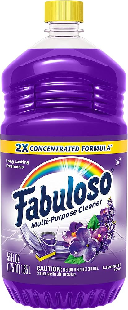 Fabuloso Multi-Purpose Cleaner & Floor Cleaner, 2X Concentrated, Lavender Scent, 56 fluid ounces | Amazon (US)