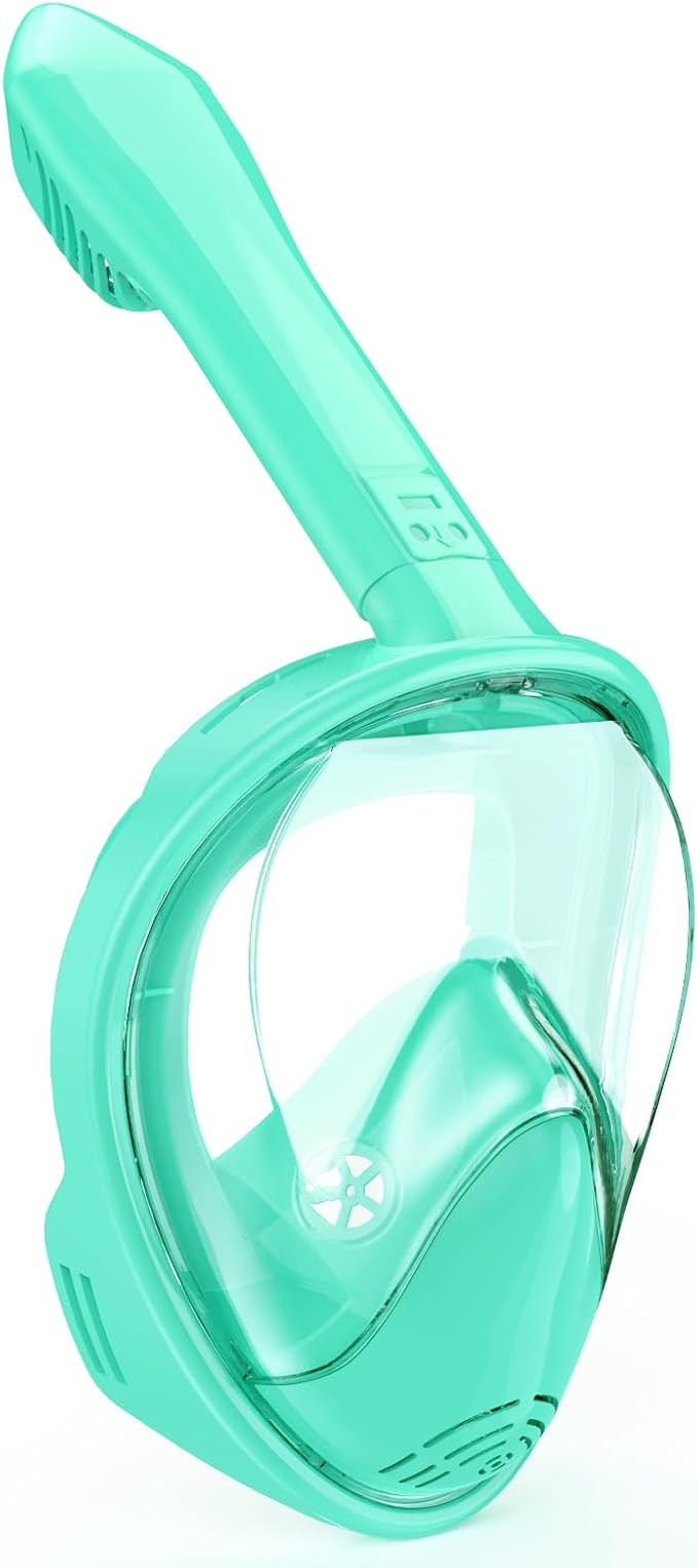 Kids Snorkel Mask Full Face, Snorkeling Gear for Kids with Camera Mount, 180 Degree Panoramic Vie... | Amazon (US)