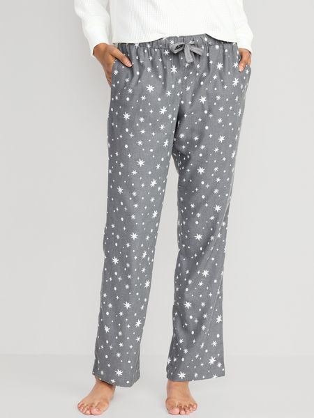 Mid-Rise Flannel Pajama Pants for Women | Old Navy (US)
