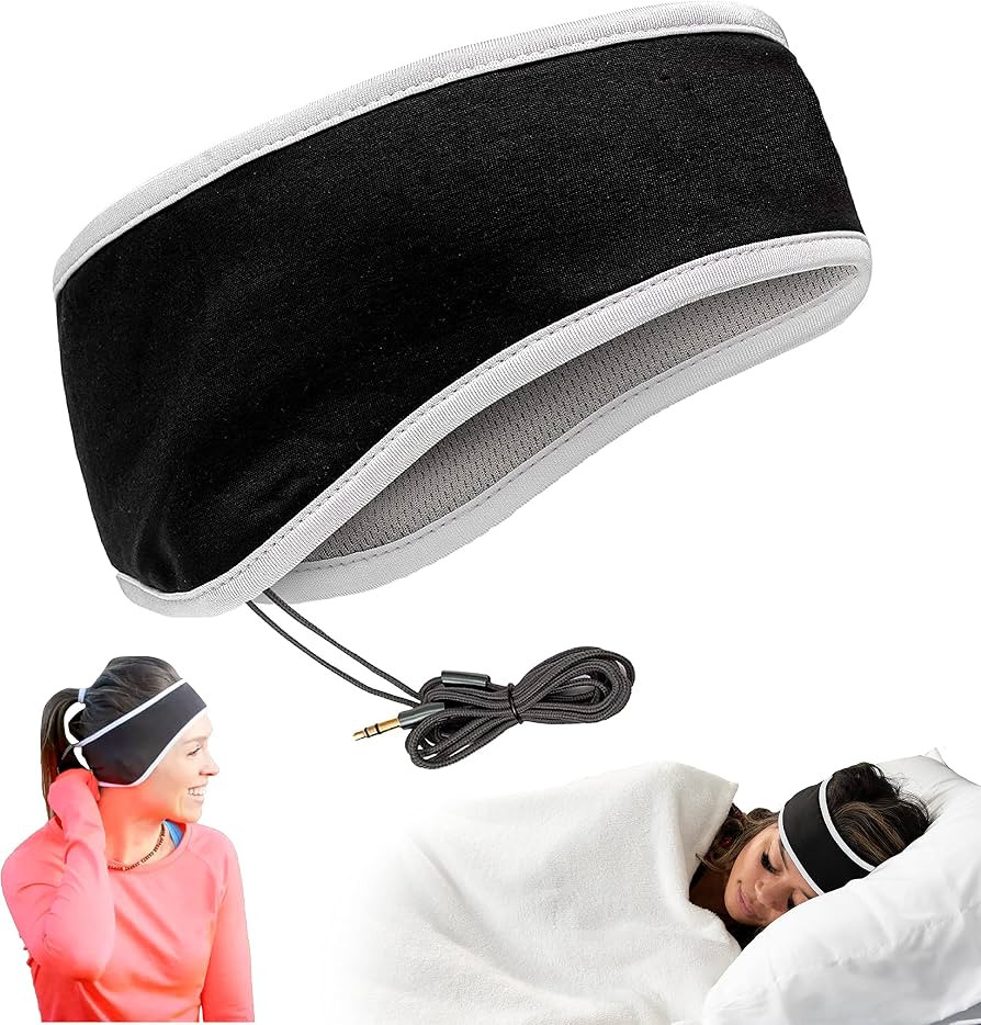 CozyPhones Sleep Headphones - Over Ear Headphones from Ultra Thin Cool Mesh Wired for Side Sleepe... | Amazon (US)