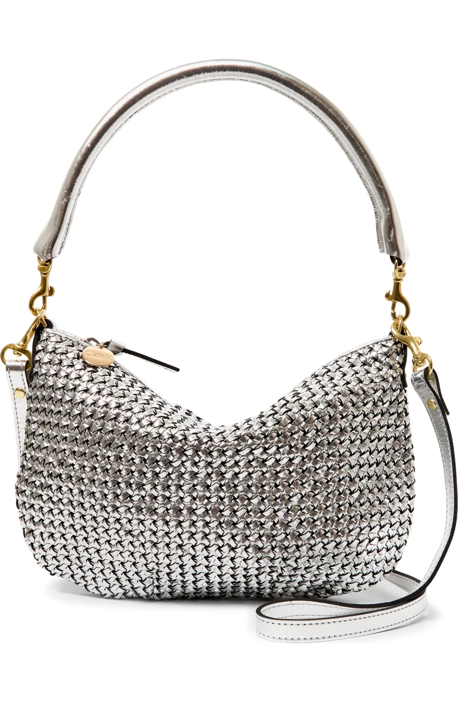 Clare V. Petit Moyen Woven Leather Messenger Bag | Nordstrom | Nordstrom