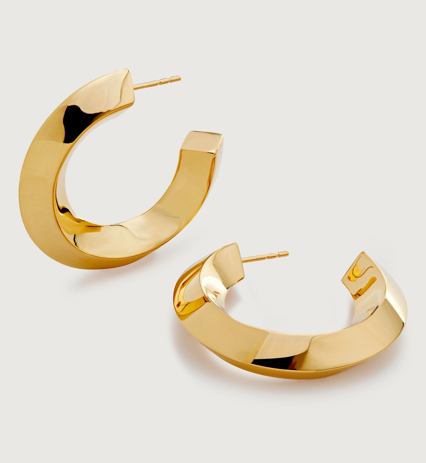 Power Large Hoop Earrings | Monica Vinader (Global)