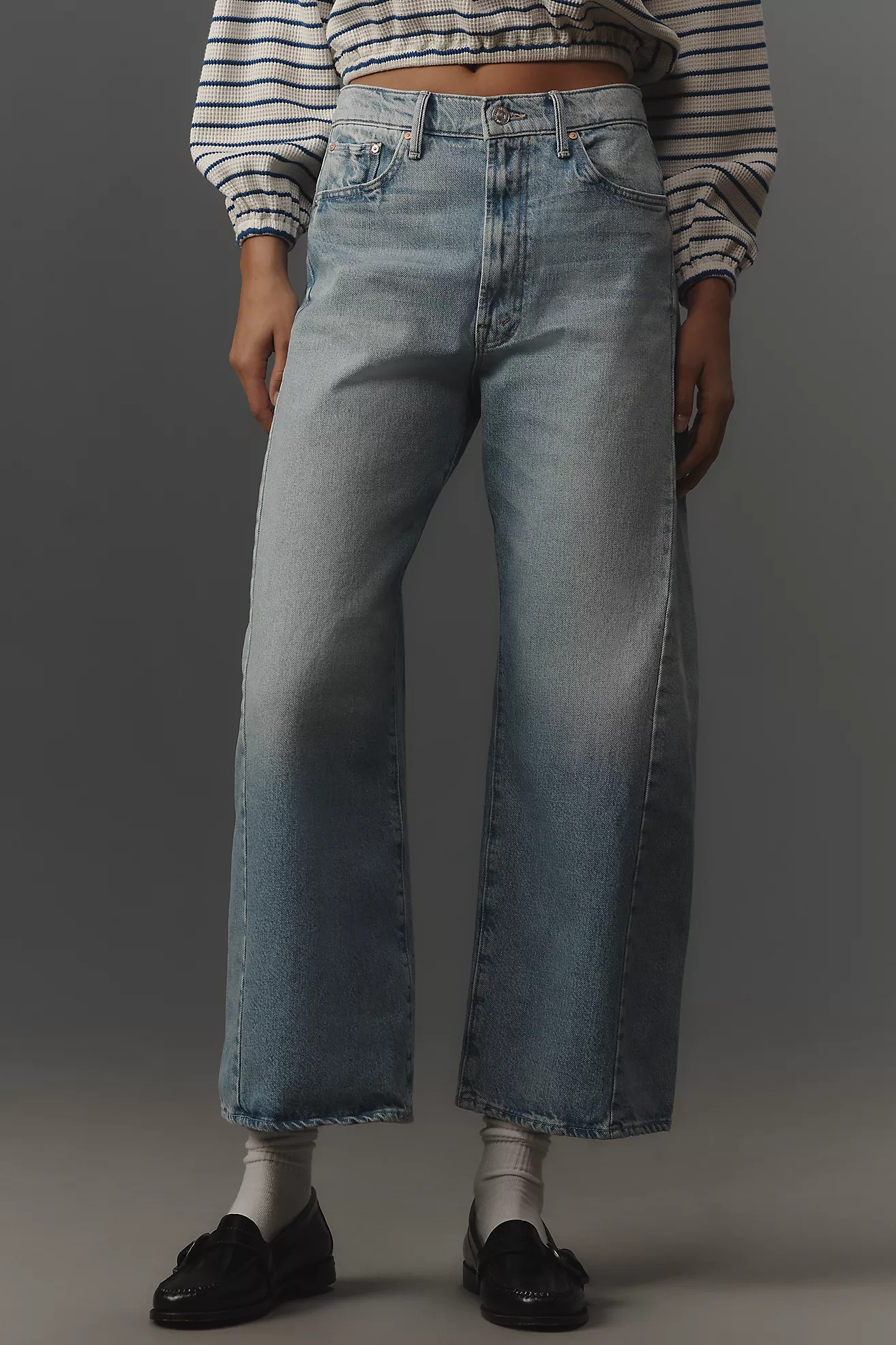 MOTHER The Half-Pipe High-Rise Taper Jeans | Anthropologie (US)