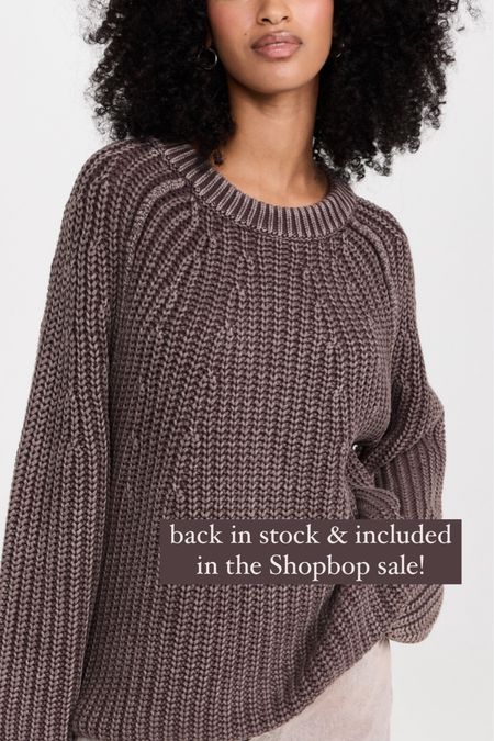 This sweater has been restocked in all sizes and is part of the Shopbop sale

#LTKHolidaySale