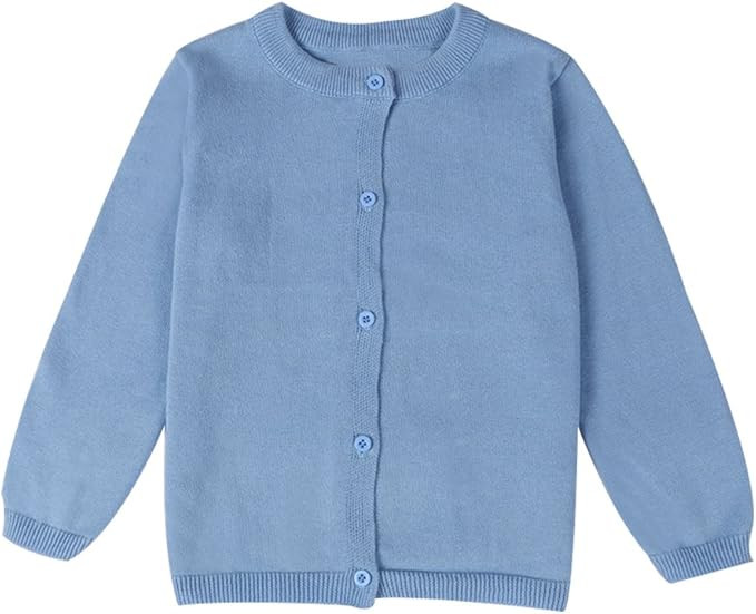 Baby Boys Girls Button-Down Cardigan Toddler Cotton Knit Sweater 1-5t Kid | Amazon (US)