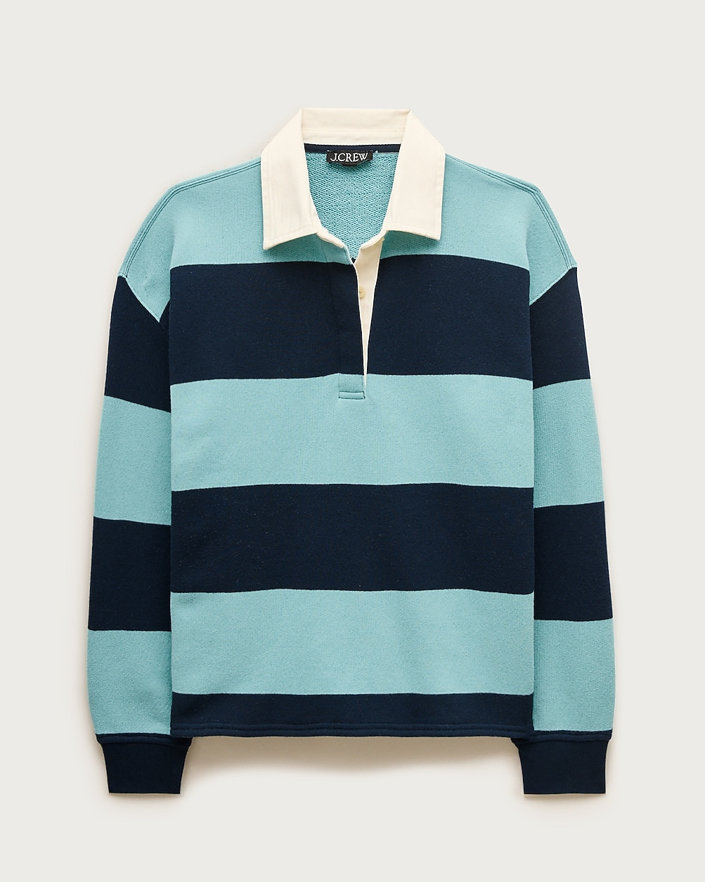 Heritage terry relaxed rugby sweatshirt | J. Crew US