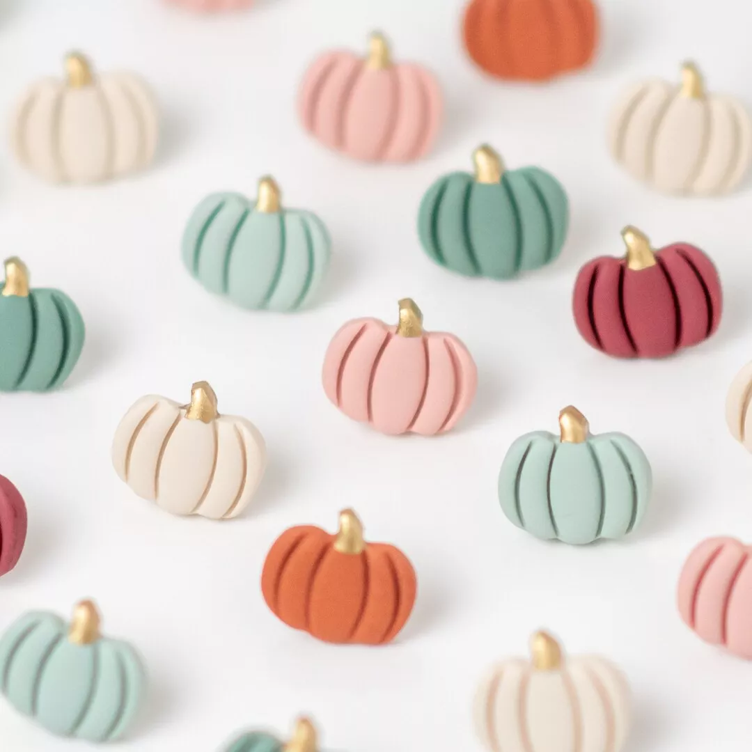 Pumpkin Clay Earrings/ Fall … curated on LTK