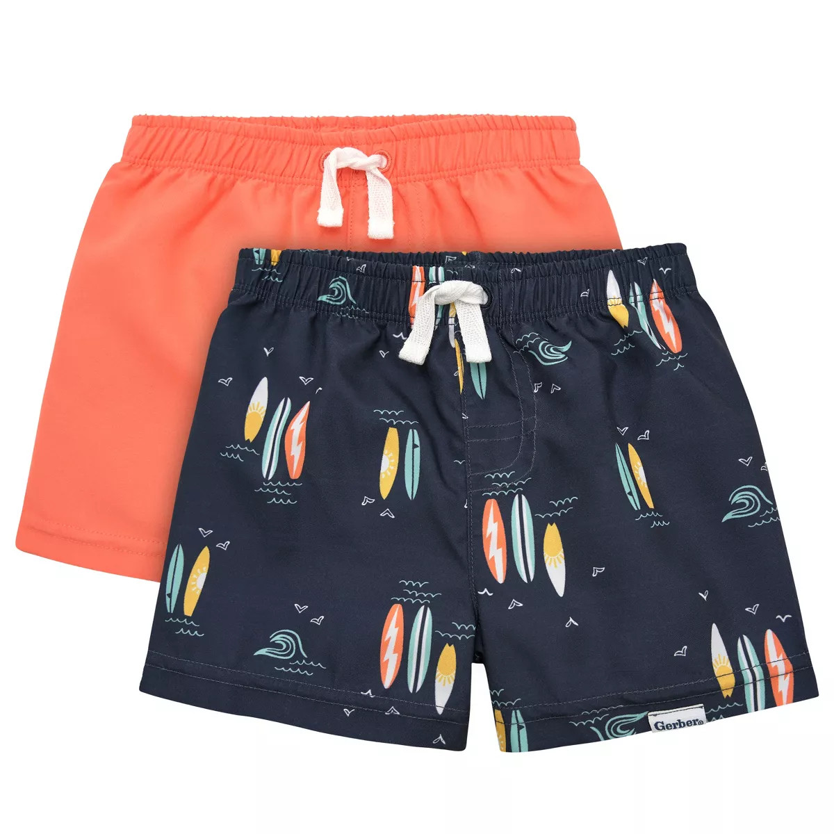 Gerber Baby and Toddler Boys' Swim Trunks - Surf - 5T - 2-Pack | Target