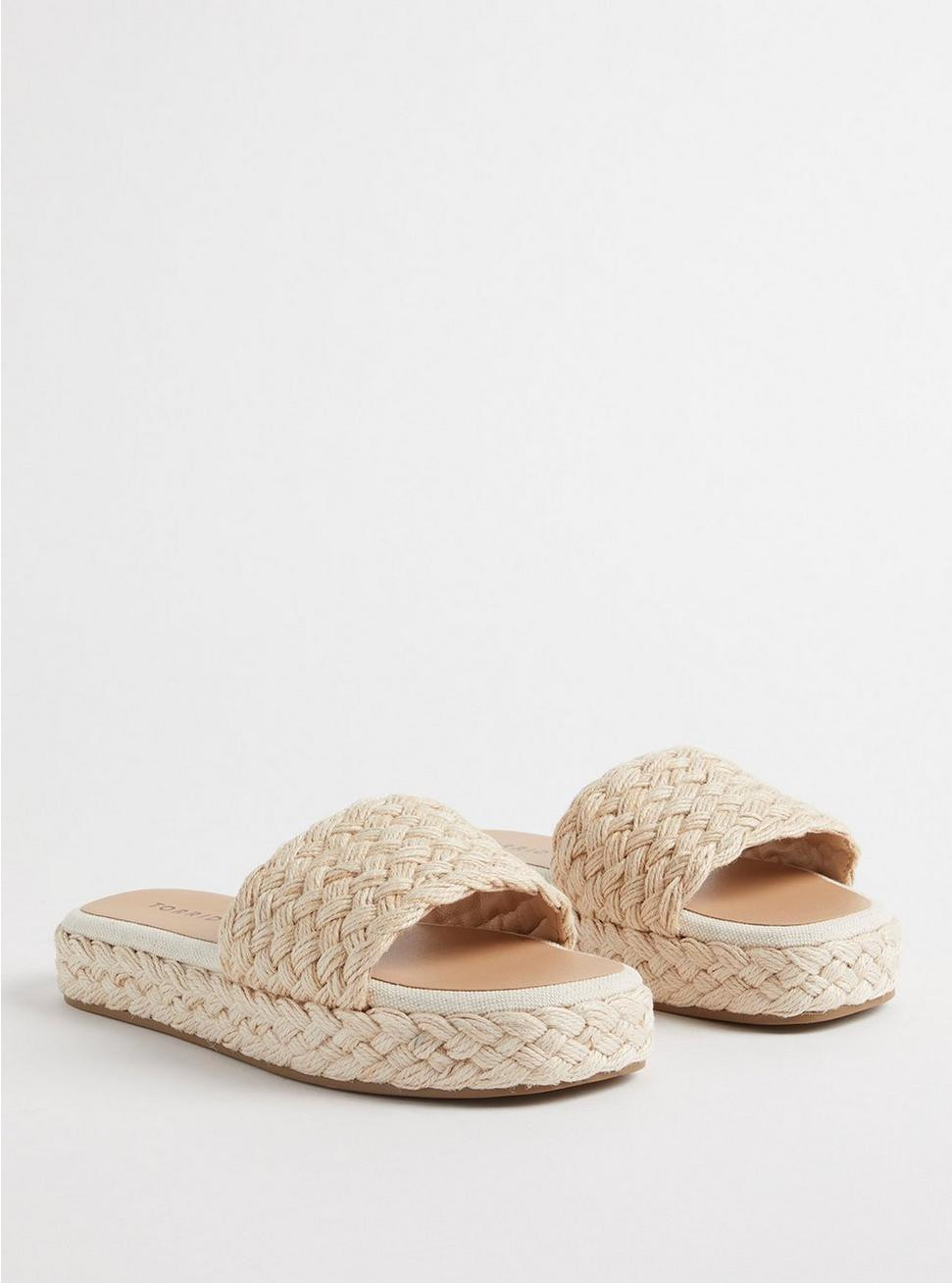 Raffia Platform Slide (WW) | Torrid (US & Canada)