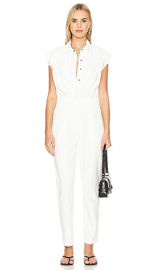 Rosie Jumpsuit in Porcelain | Revolve Clothing (Global)