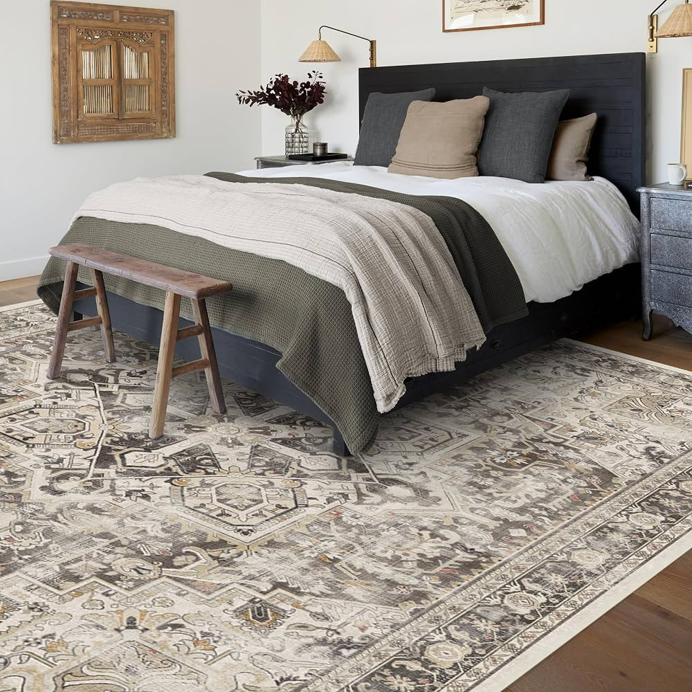 RUGGABLE Kamran Washable Rug - Perfect Washable Area Rug for Living Room, Bedroom, Kids Room, Nur... | Amazon (US)