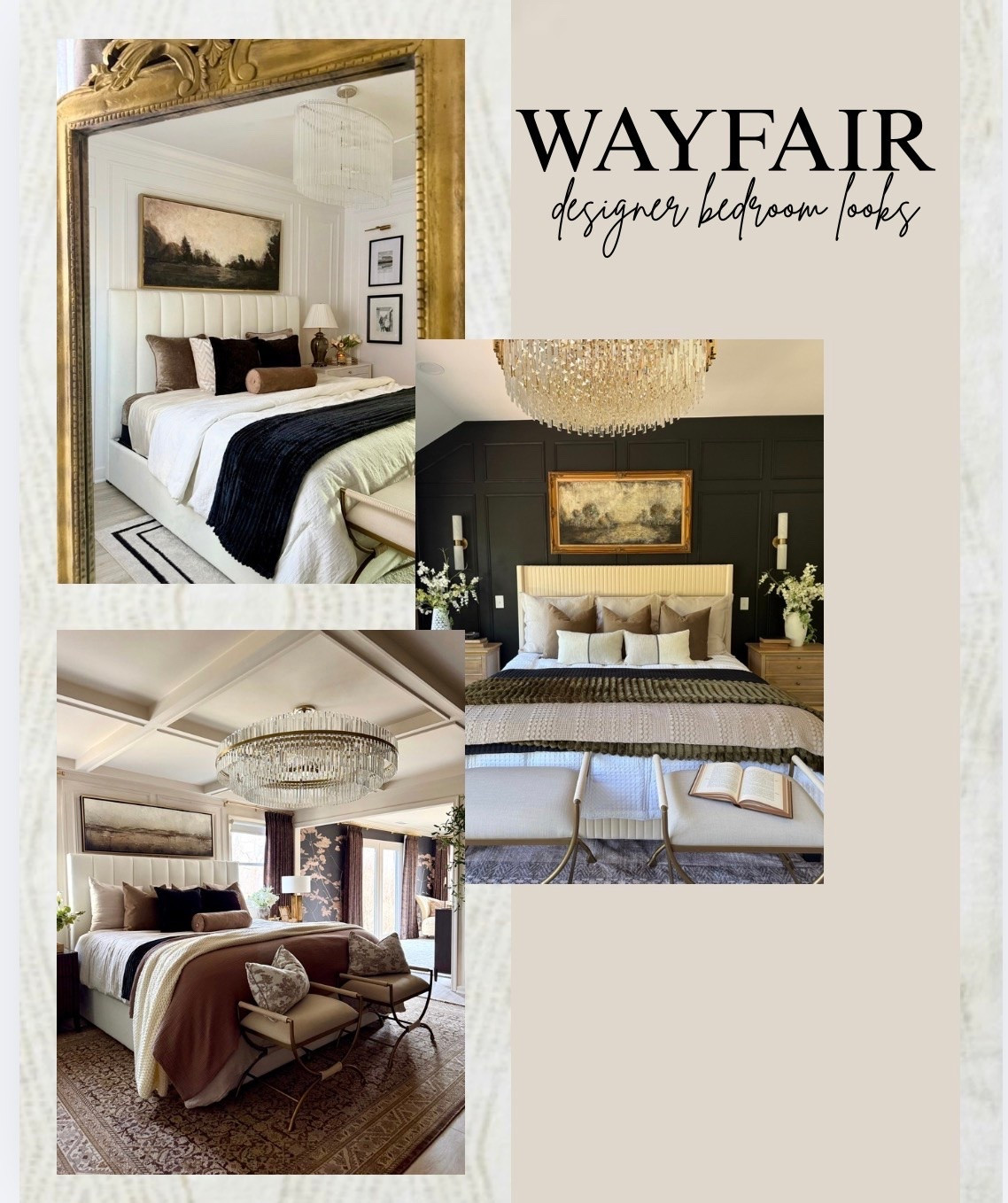 Luxury inspired bedroom dupes! 😍 Get the look with @Wayfair while it’s on sale!🙌

#wayfair #wayfairpartner #ad