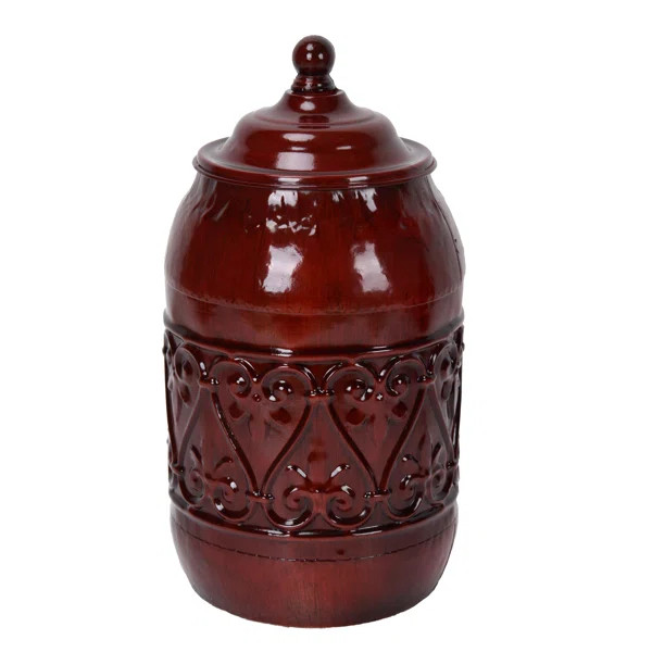 Lew 13.5'' Metal Jar | Wayfair North America