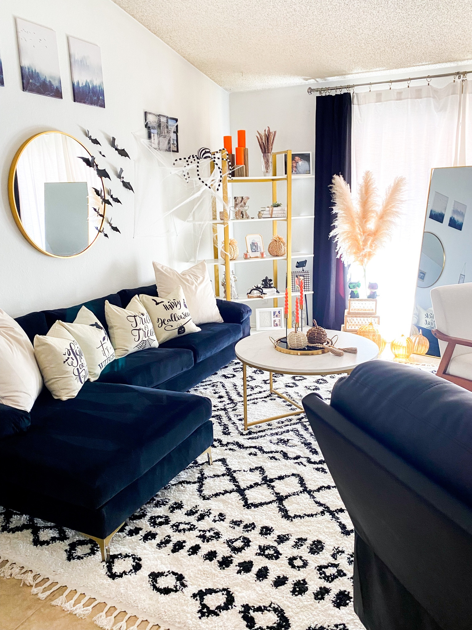 This rug by Cosmopolitan is such a statement. I love how the space is looking now! Spooky vibes with our boho chic style. Totally recommend this rug, if your on the hunt. Soft and fluffy! 

Price ranges: $13-$210 
#founditonamazon #spookyseason #amazonhome #homedecor 

#LTKSeasonal #LTKhome #LTKHalloween