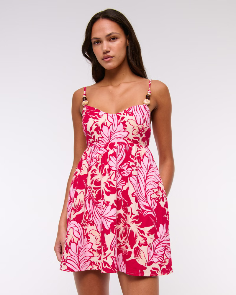 Women's Beaded Sweetheart Babydoll Skort | Women's 25% Off Vacation Essentials | Abercrombie.com | Abercrombie & Fitch (US)