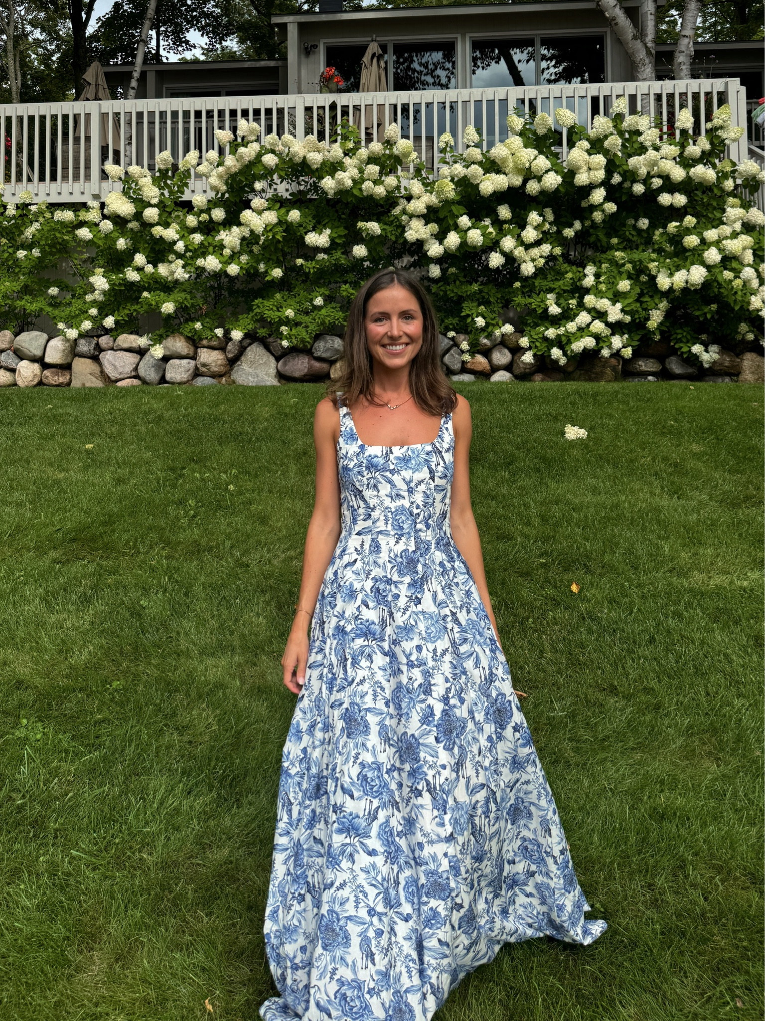 aqua blu claudette dress Claudette Dress (Brindle print) main image 0