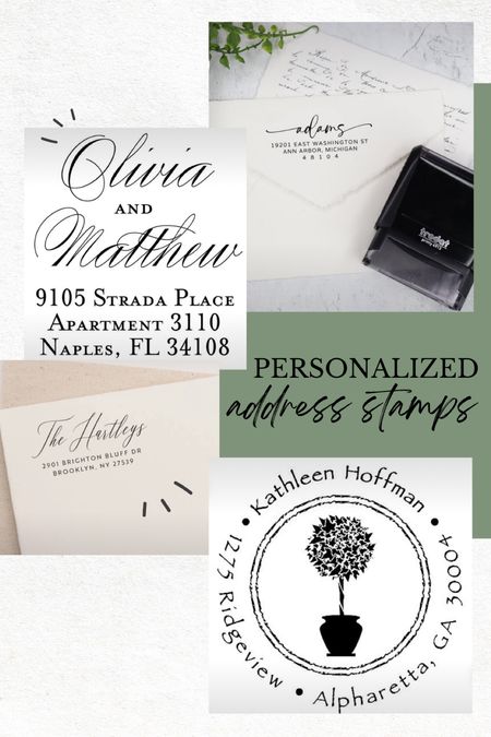 Personalized address stamps
Return address labels
Housewarming gifts


#LTKfindsunder50 #LTKfamily #LTKhome