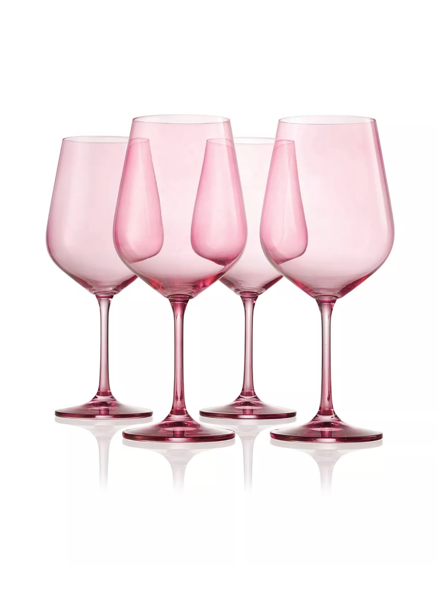 Godinger Meridian Blush Stemless Wine Glasses, Set of 4