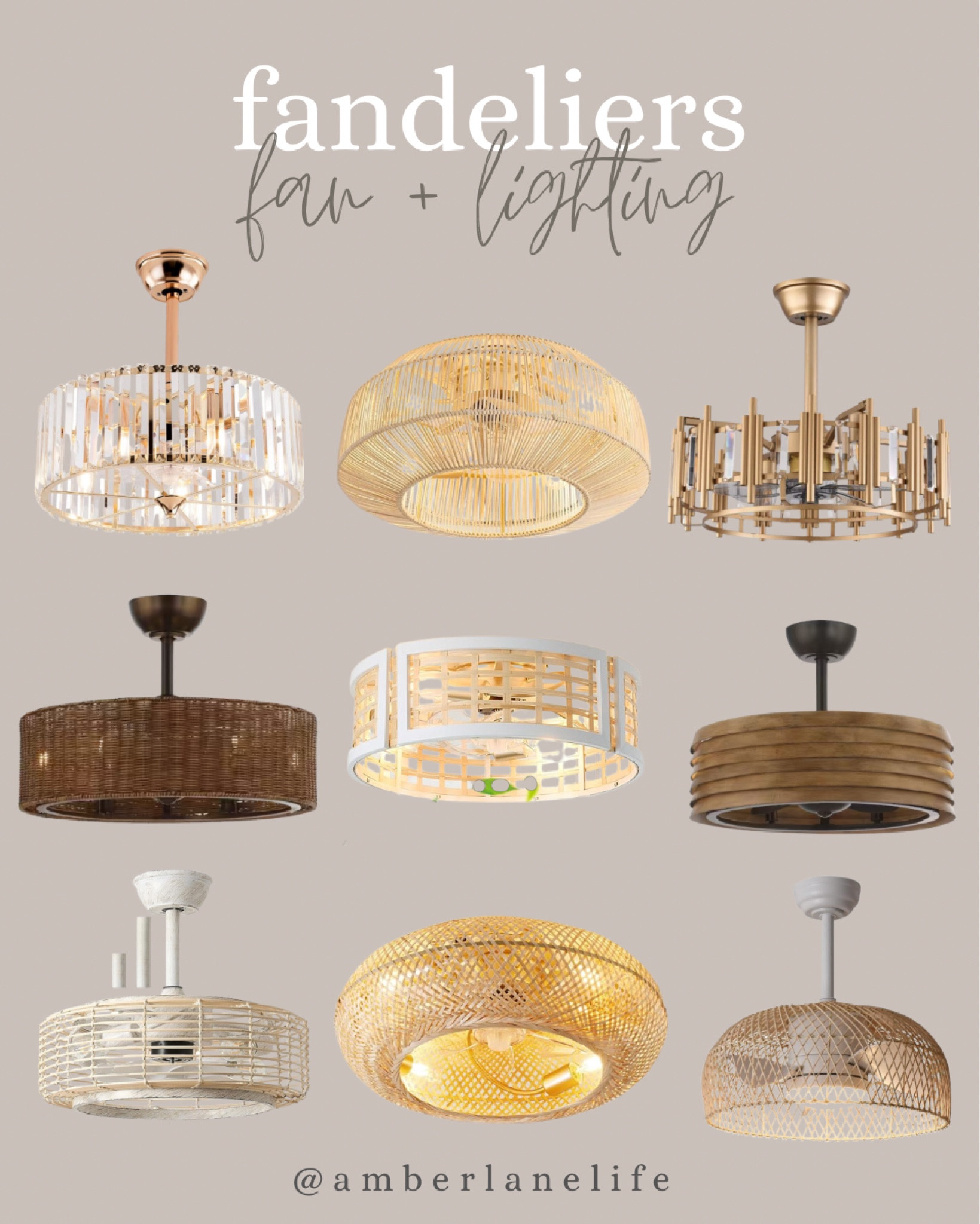 Fandelier. Ceiling fan. Chandelier. Lighting. Home decor. Coastal. Glamorous. Rustic  

#LTKsalealert #LTKhome