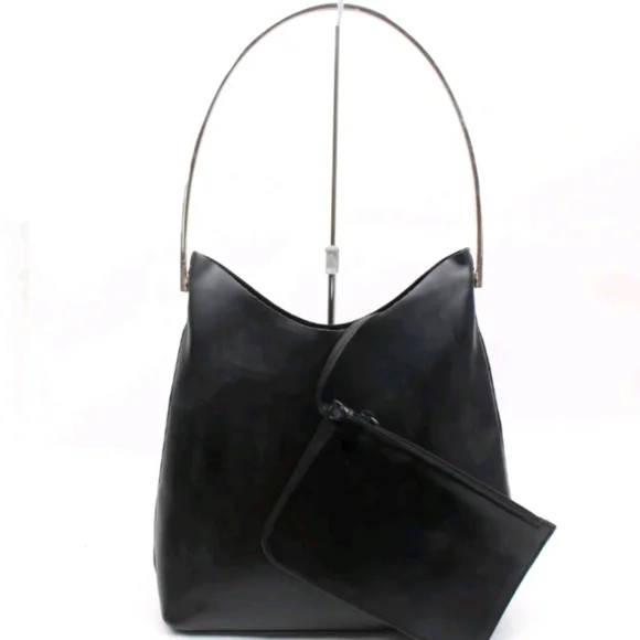 Gucci, Size 15x3x13, Black Leather with Silver Handle. | Poshmark