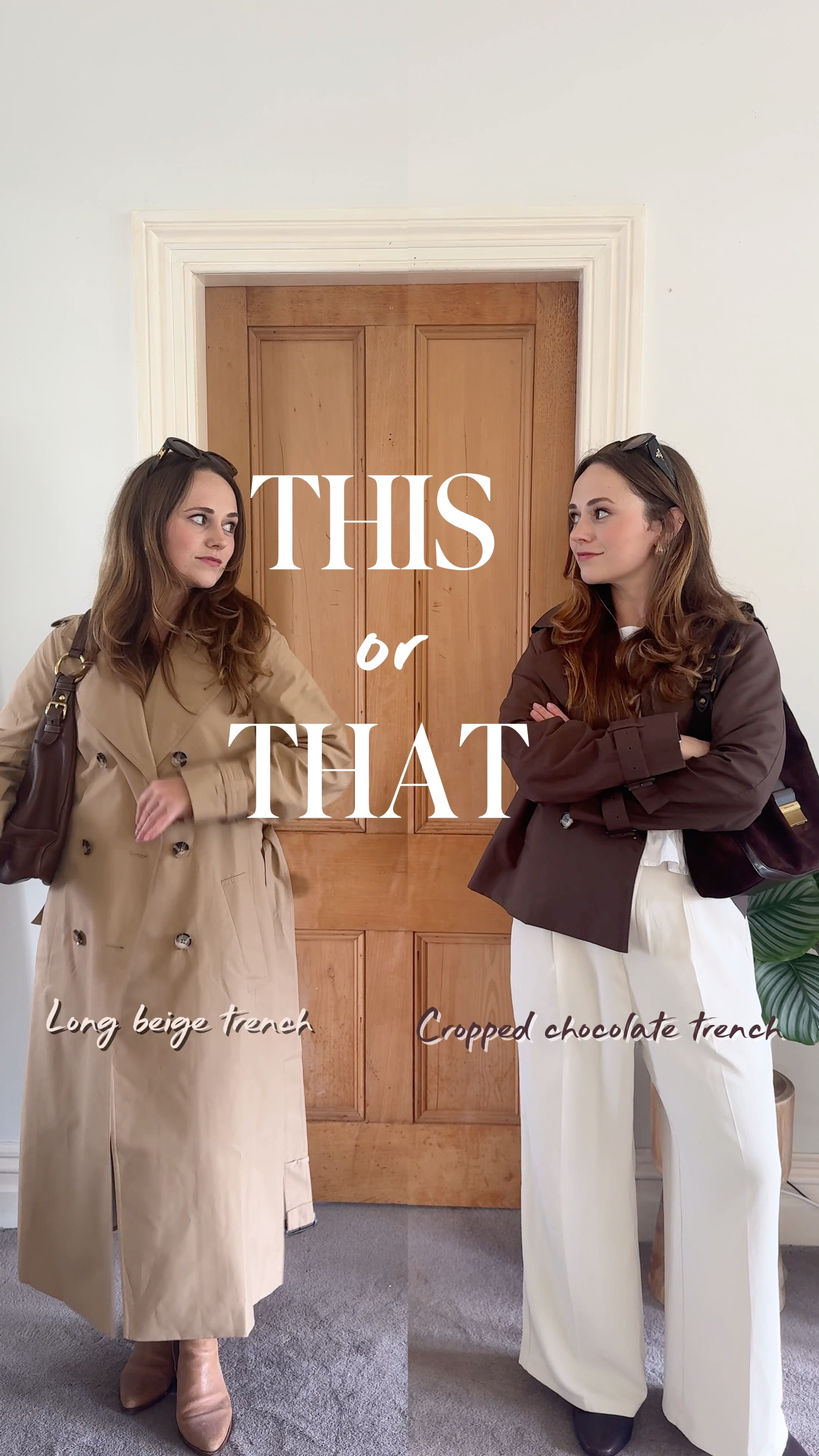 Team cropped or long trench coat? 👇🏻 


You can’t beat a good trench coat, particularly for the shoulder seasons (I see you autumn fashion 👀🍂) - do you prefer the classic long beige trench, or the cropped chocolate trench? Both coats from Sportscraft (ad|pr)



.
.
.
.
This or that, style reels, petite style, autumn fashion, aus brand, Australian fashion, Australian clothing brand, nz fashion, nz style, autumn style, styling reel, ootd, what I wore today, grwm  

 #LTKnewzealand #LTKaustralia #LTKautumn