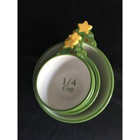 Holiday Measuring Nesting Cups Set 4, Nip Christmas Tree With Star, Painted, Interlocking Baking Utensils, Gift By Ganz | Etsy (US)