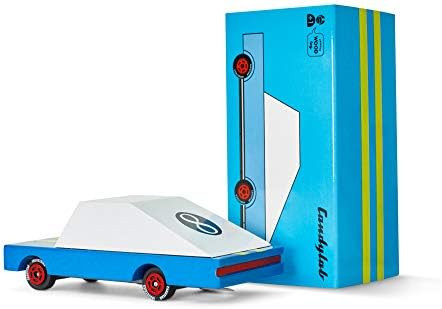 Candylab Toys Wooden Car, CandyCar Blue Racer, Kids Mini Toy Car, Solid Beech Wood | Amazon (US)