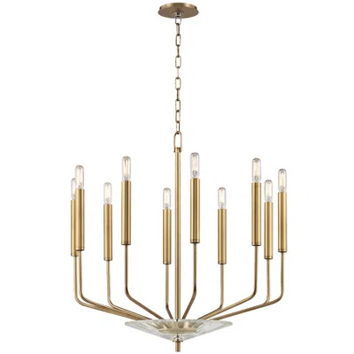Gideon 10 - Light Candle Style Wagon Wheel Chandelier | Wayfair North America