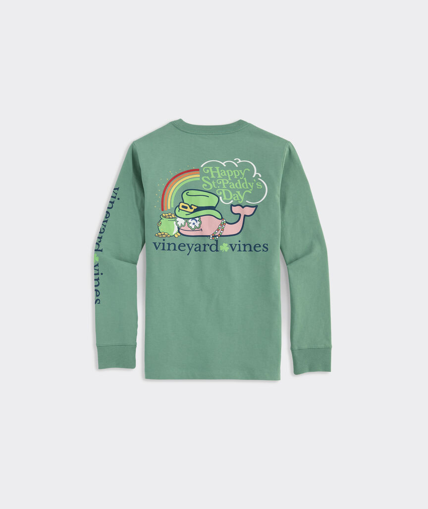 Boys' St. Paddy's Day Whale Long-Sleeve Pocket Tee | vineyard vines