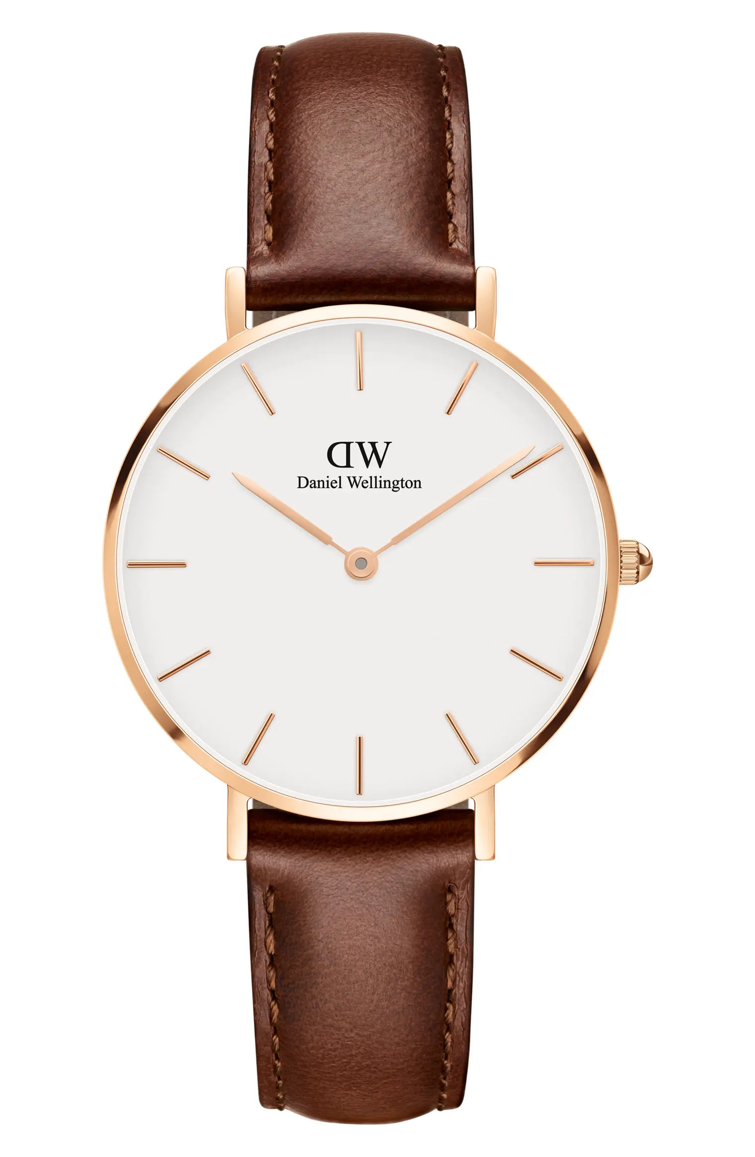 Classic Petite Leather Strap Watch, 32mm | Nordstrom