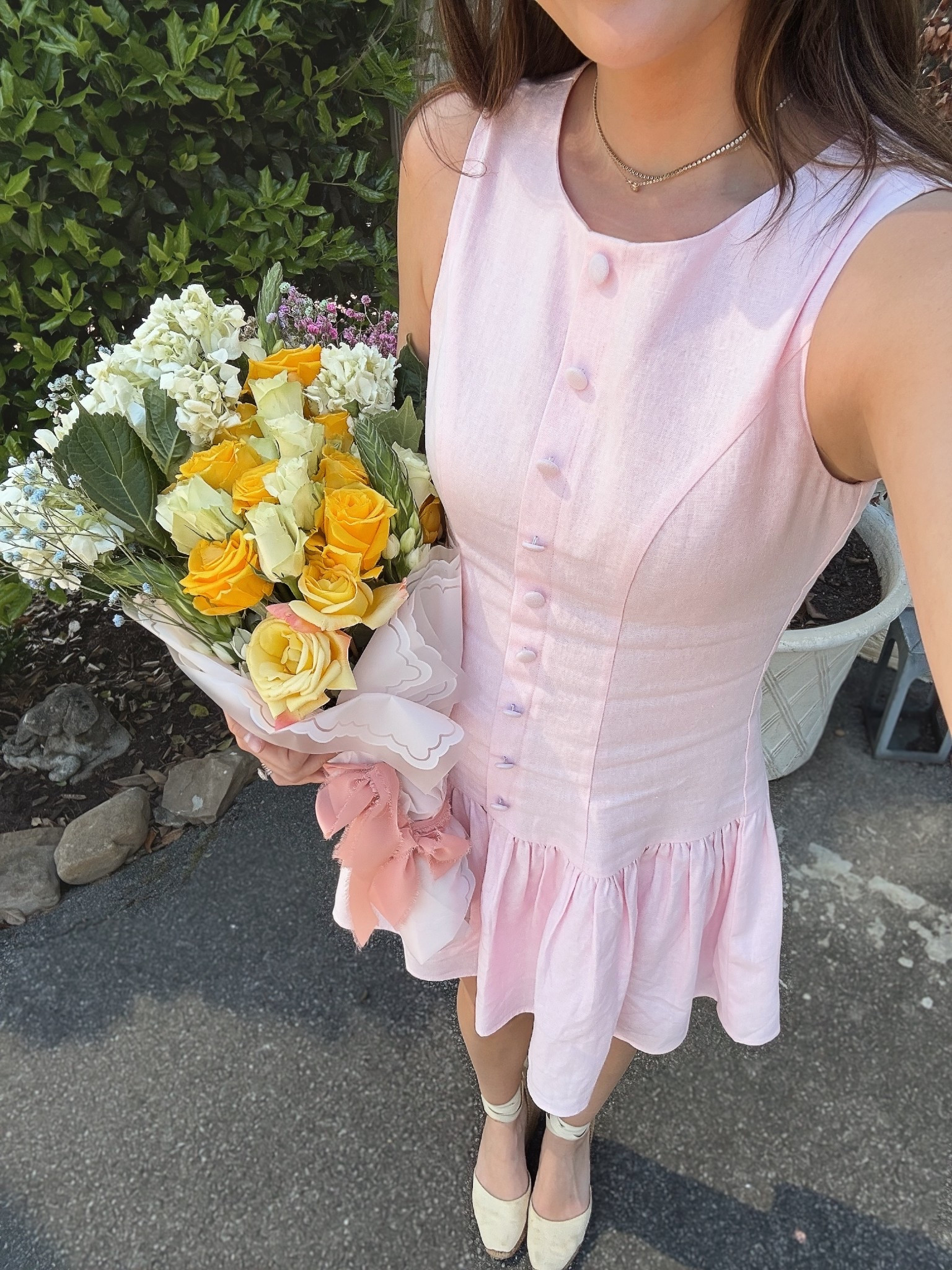 The perfect pink linen mini dress for spring and summer under $100. Wearing an XS!

#LTKmomlife #LTKMothersDay