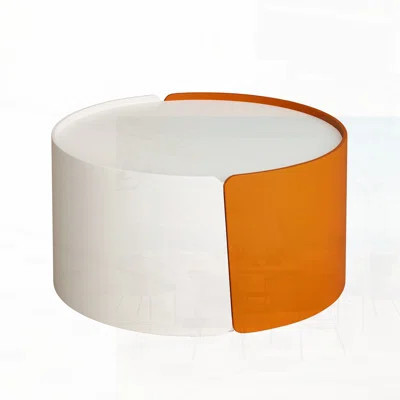 Round Nesting Coffee Table with Extendable Sliding Top for Small Spaces, Modern Design, No Assembly Required | Wayfair North America