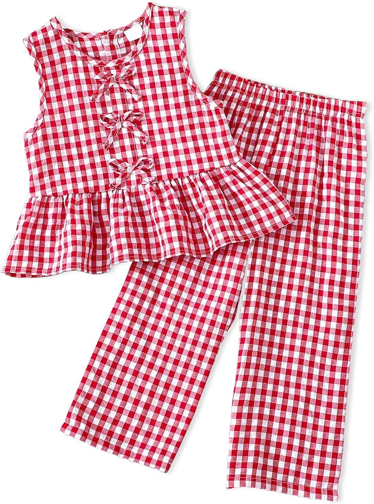 Doresbebe Toddler Girl Clothes Baby Girl Clothing Summer Outfit 2-6 Year Little Matching Sleevele... | Amazon (US)