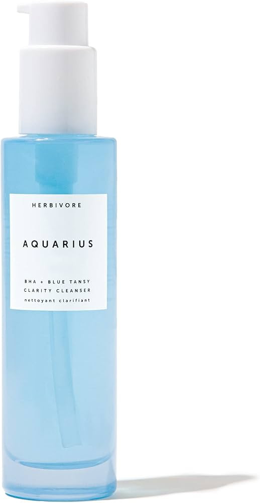 HERBIVORE Aquarius BHA + Blue Tansy Clarity Cleanser \u2013 Deep Cleansing, Gentle Exfoliation fo... | Amazon (US)