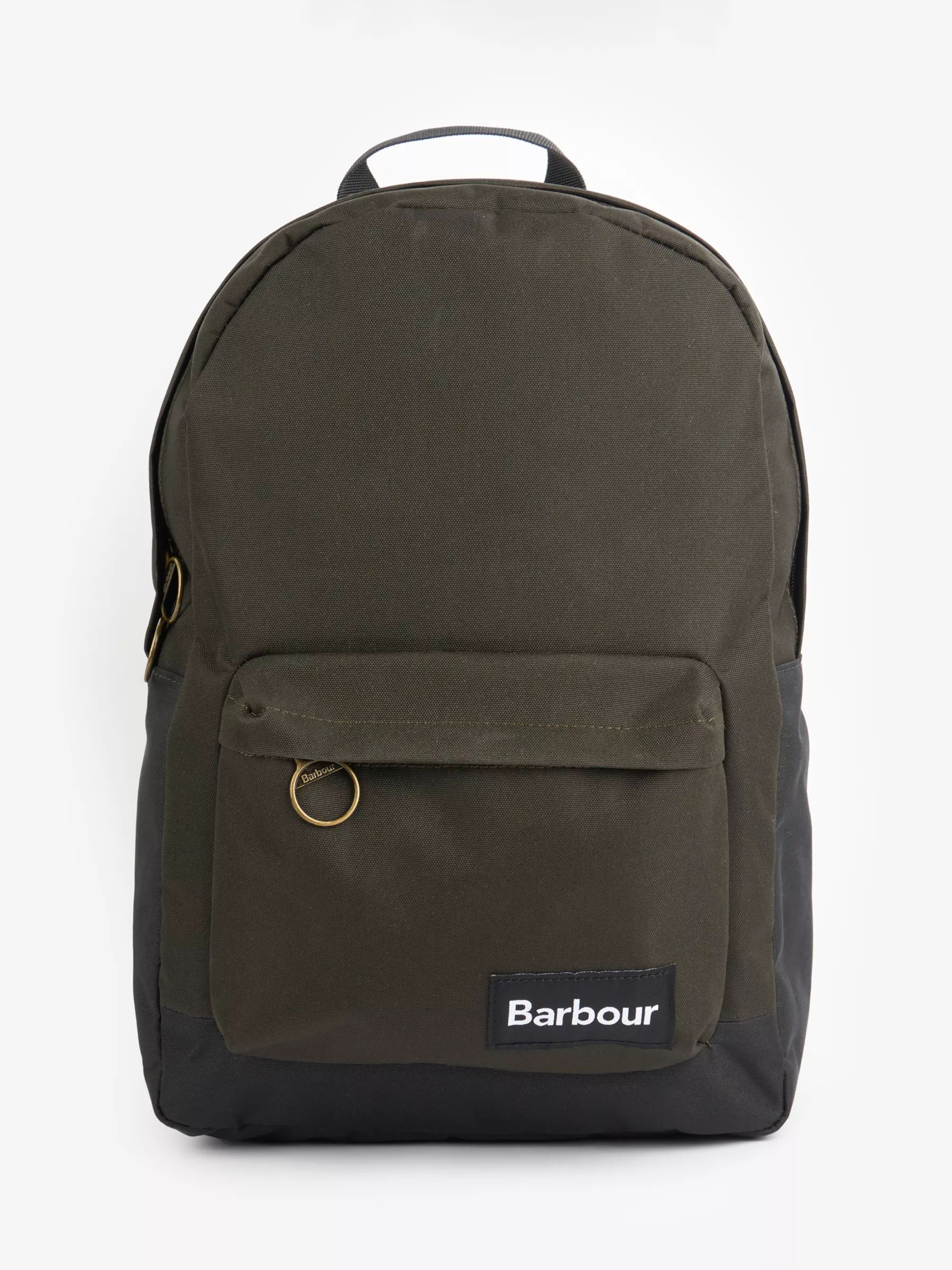 Barbour Highfield Canvas Backpack, Olive | John Lewis (UK)